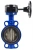 Затвор дисковый поворотный ABRA Ду450 Ру16 BUV-VF826D, межфланцевый, корпус - чугун, диск - чугун, редуктор, EPDM в Кемерове